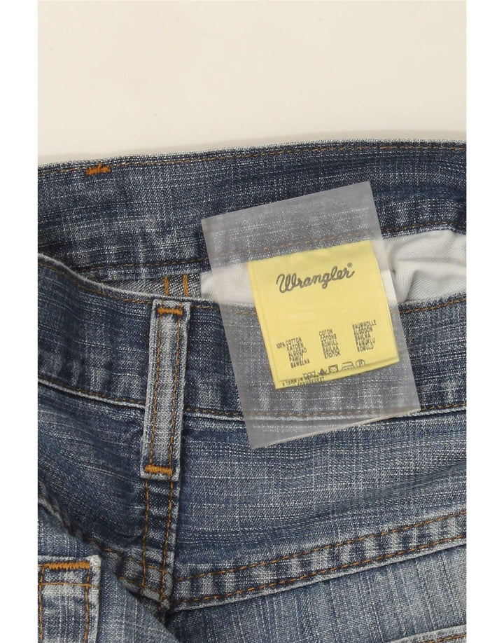 Wrangler Mens Regular Fit Straight Jeans W32 L32 Blue Cotton