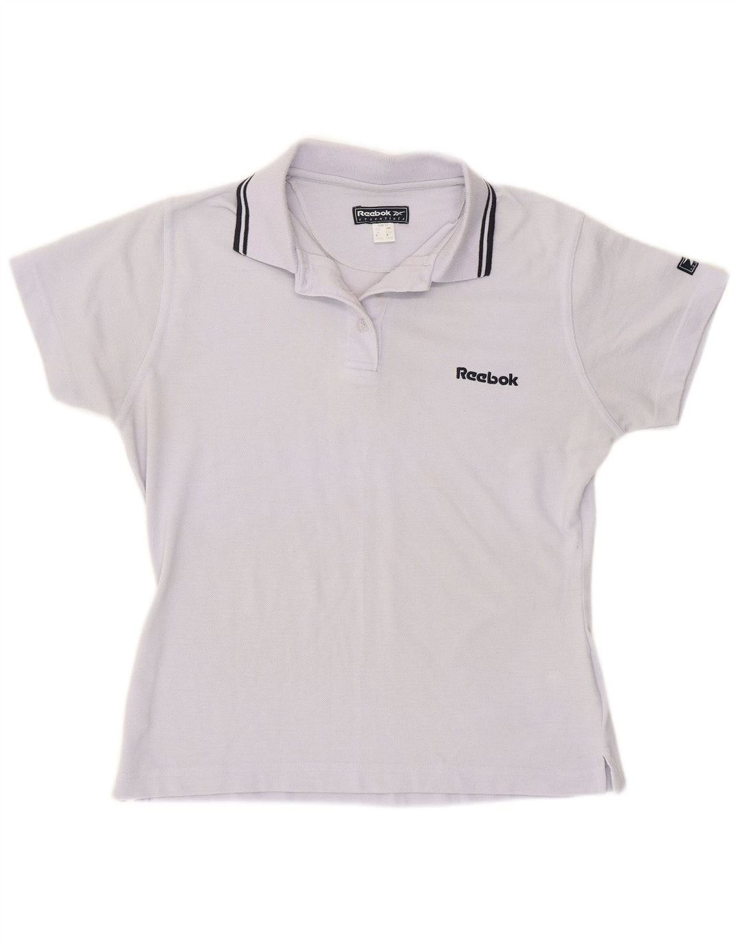 Reebok Damen Poloshirt UK 14 Large Lila Polyester