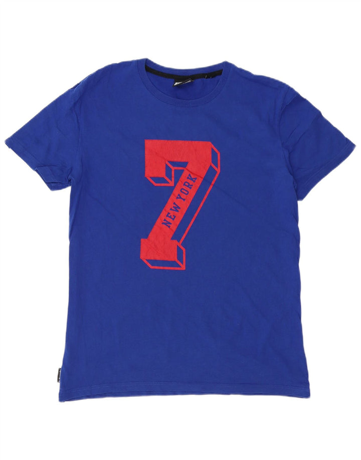 SUPERDRY Mens Graphic T-Shirt Top Large Blue