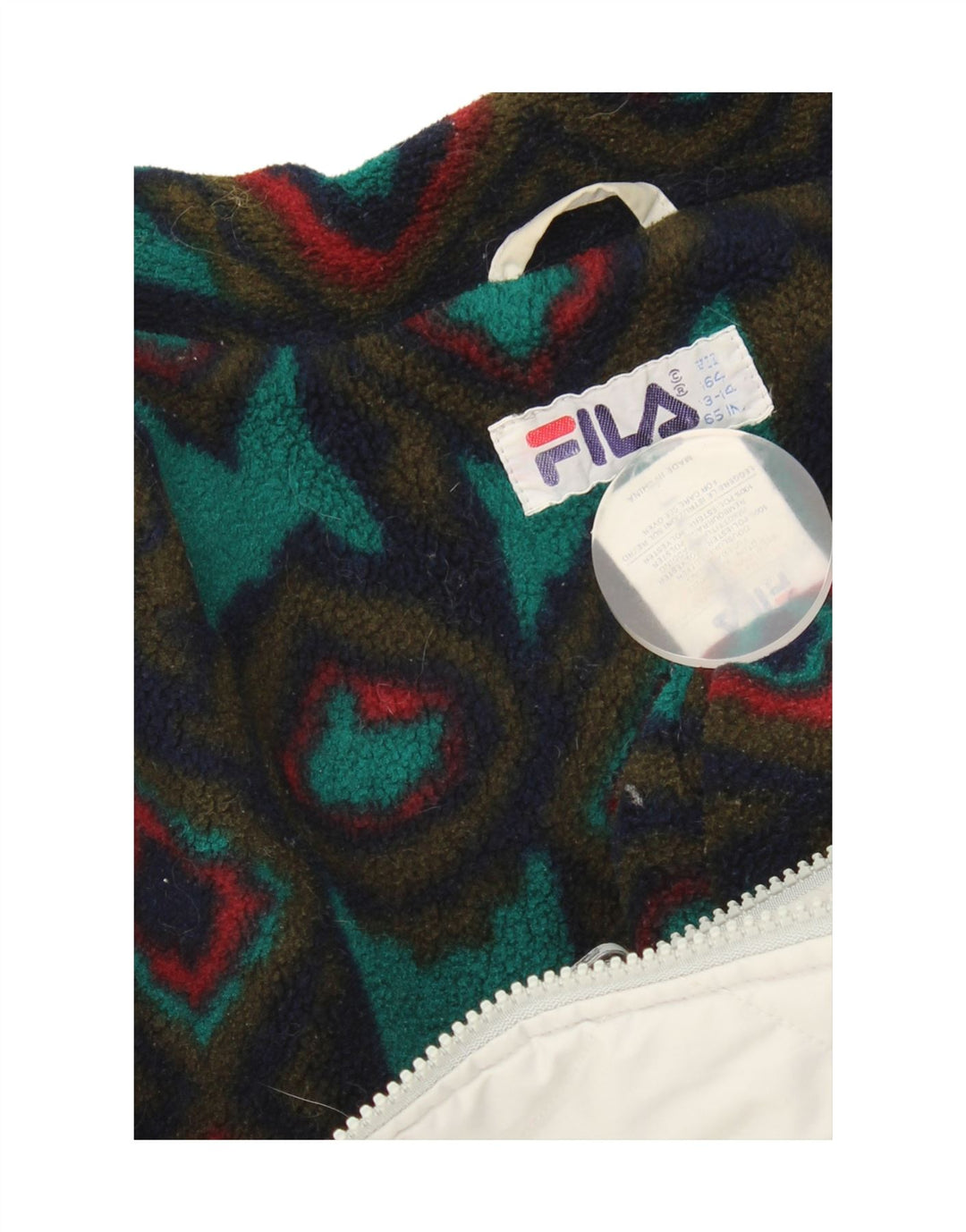 Fila Girls Quilted Jacket 13-14 Years Grey Polyester