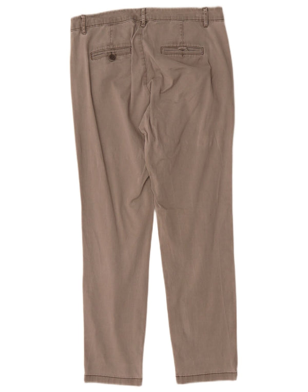 Pantaloni chino dritti da donna Benetton W30 L27 Grigi