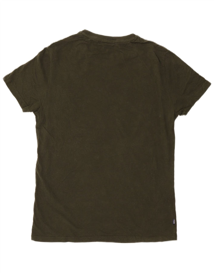 T-shirt męski Superdry, bawełniany, średni zielony