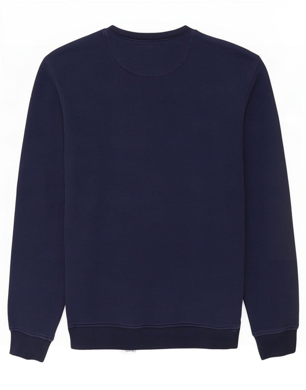 Lyle & Scott Felpa da uomo Maglione piccolo in cotone blu navy