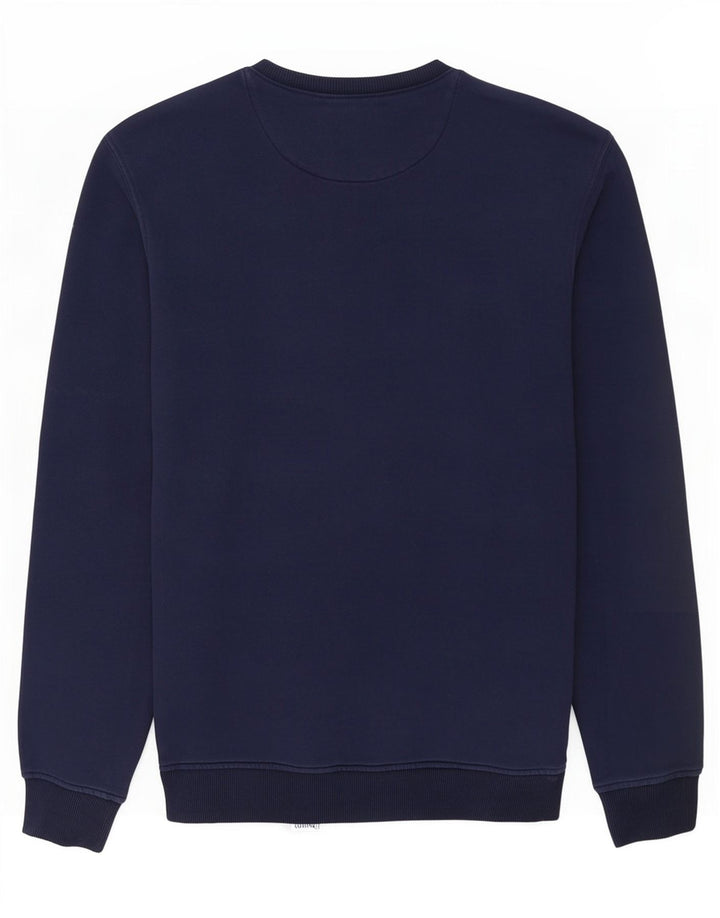 Lyle & Scott Mens Sweatshirt Jumper Small Navy Blue Cotton