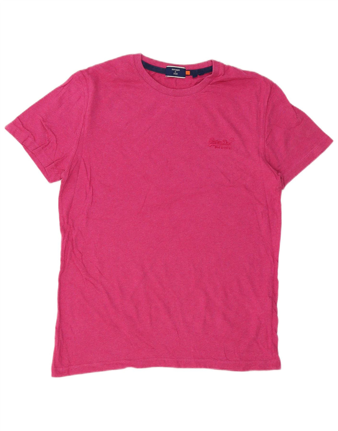 T-shirt da uomo Superdry Top in cotone rosa medio