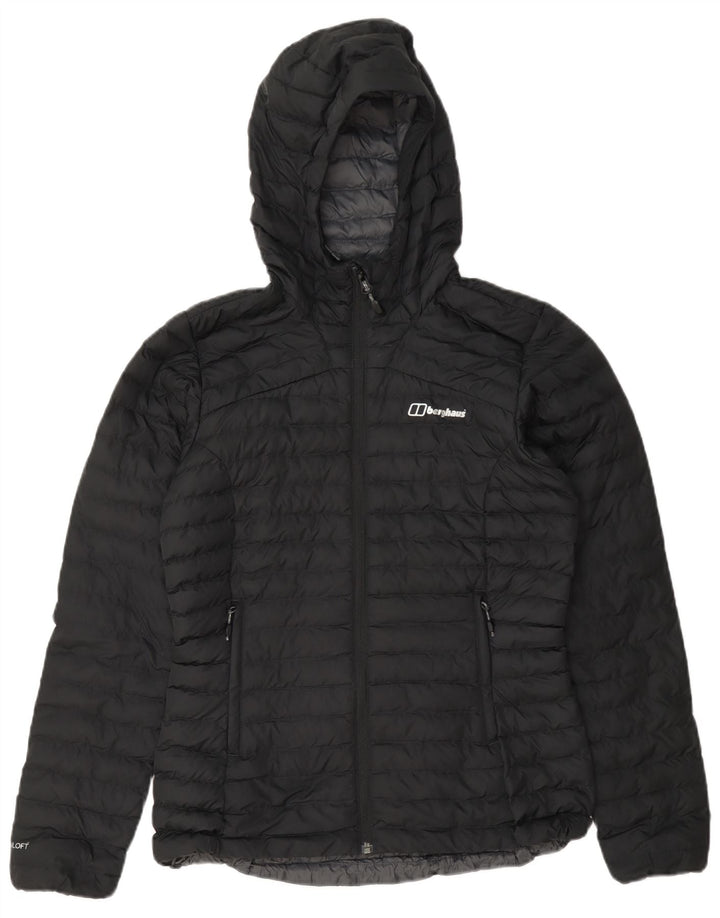 Berghaus Chaqueta acolchada con capucha para mujer UK 8 Small Poliéster azul marino