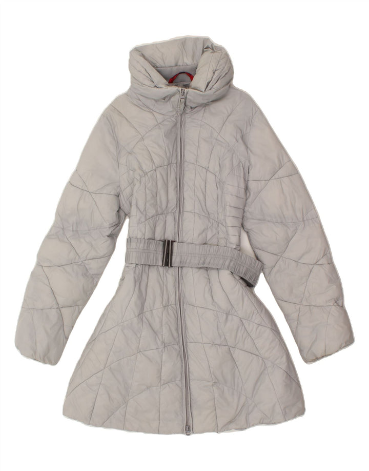 KAPPA Womens Padded Coat UK 14 Large Grey Vintage Kappa and Second-Hand Kappa from Messina Hembry 