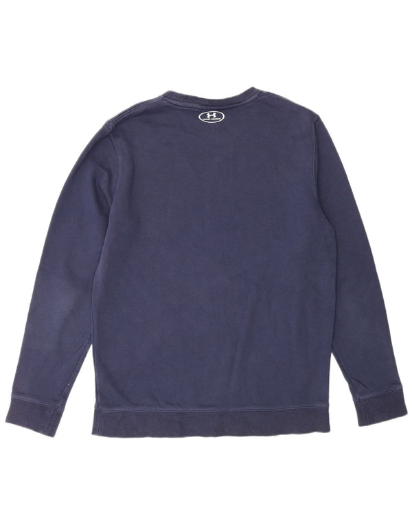 Under Armour Damen Cold Gear Sweatshirt Pullover UK 16 Large Marineblau