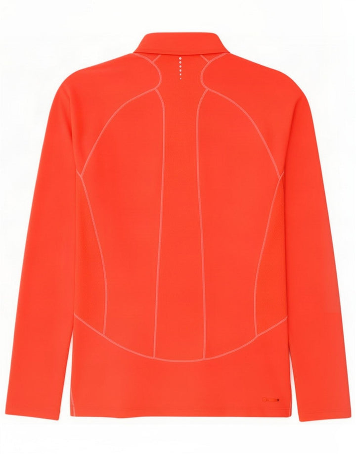 The North Face Haut de survêtement à col zippé pour femme UK 14 Large Rouge