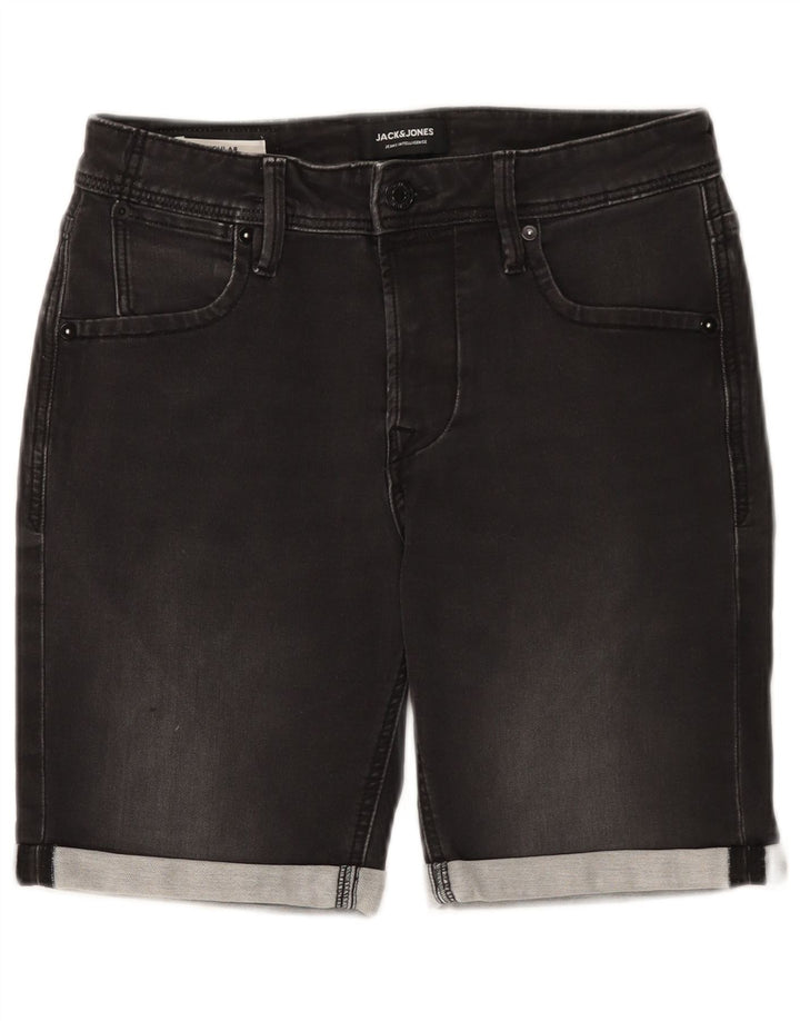 Jack & Jones Herren Regular Denim Shorts XS W28 Graue Baumwolle