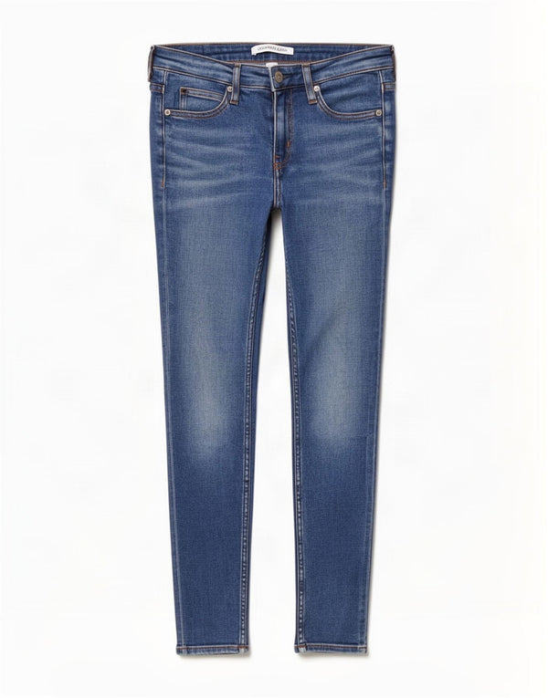 Jeans skinny da donna Calvin Klein W27 L30 cotone blu