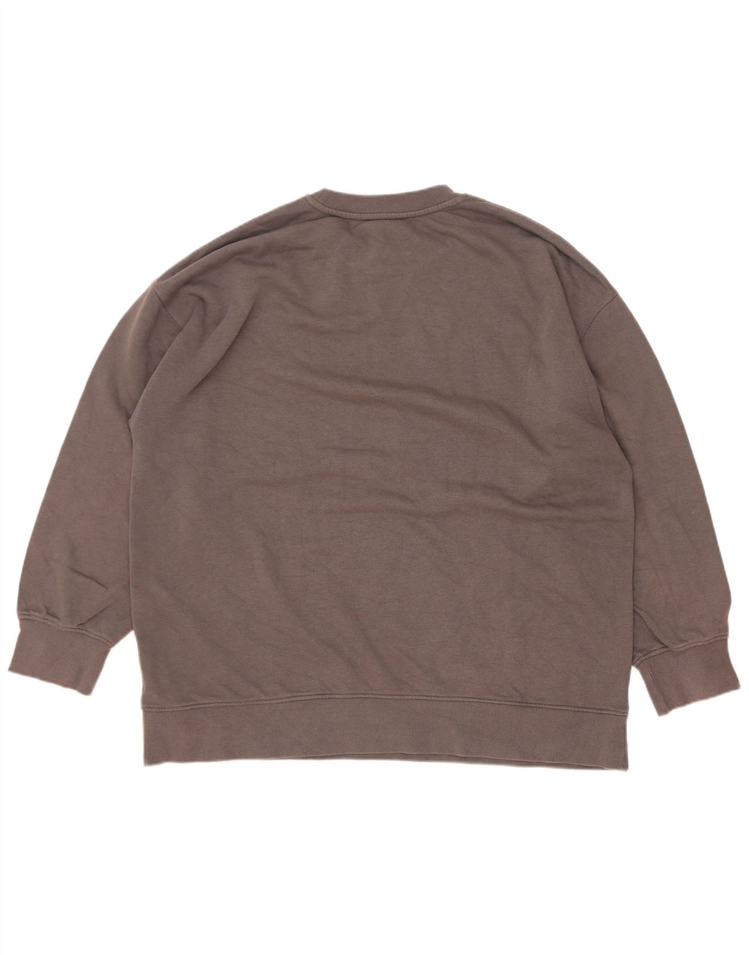 Zara Womens Oversized Sweatshirt Jumper UK 16 Large Grey Cotton