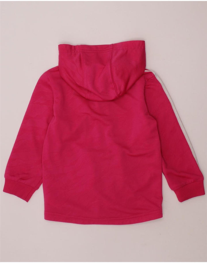 ADIDAS Baby Girls Zip Hoodie Sweater 18-24 Months Pink Polyester Vintage Adidas and Second-Hand Adidas from Messina Hembry 