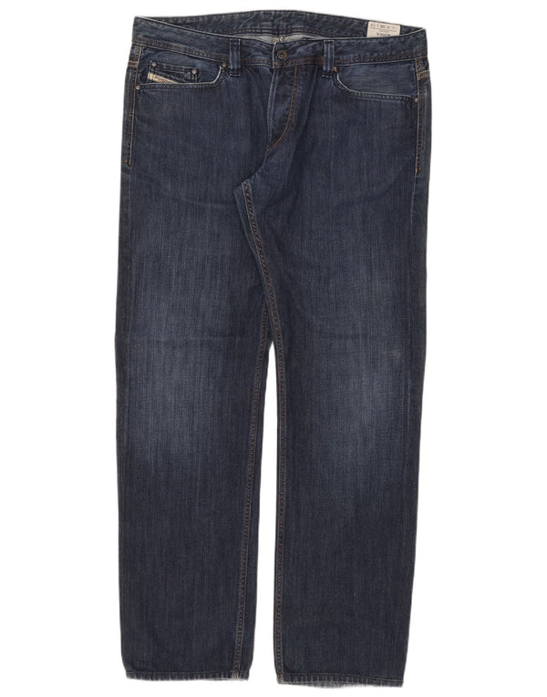 Jeans dritti Viking da uomo Diesel W38 L34 cotone blu