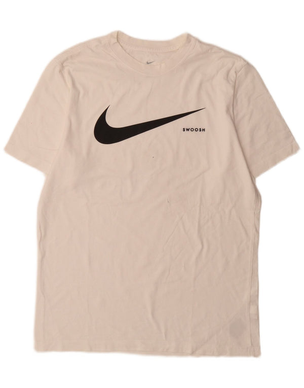 Nike Mens Graphic T-Shirt Top Medium White Cotton Sports