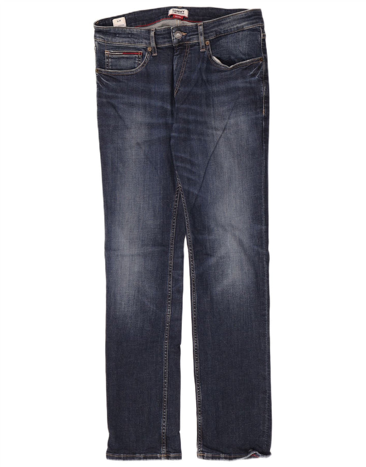Tommy Hilfiger Mens Slim Jeans W32 L32 Blue Cotton