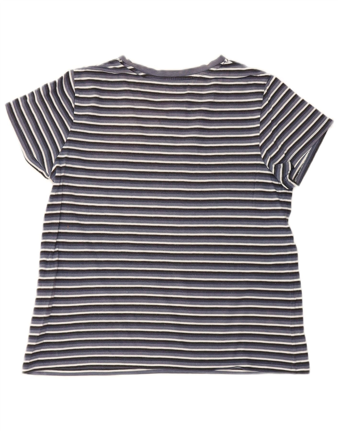 Levi's Dame T-Shirt Top UK 12 Mellem marineblå stribet