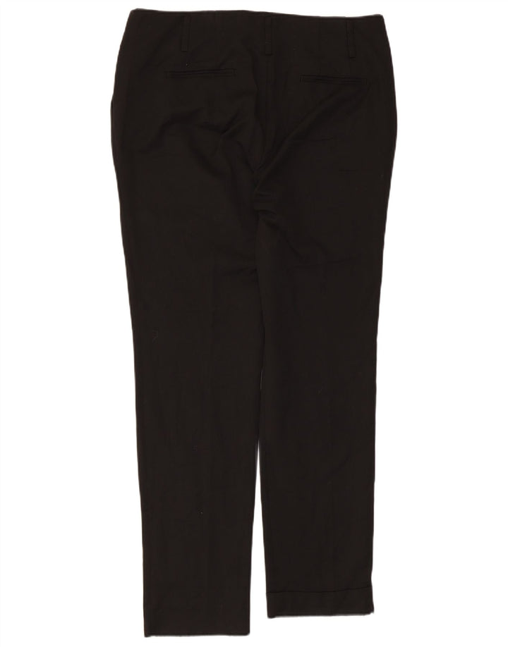 Zara Womens Slim Chino Trousers Large W34 L30 Black