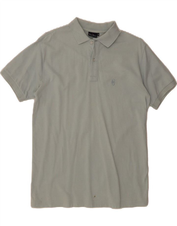 CONTE OF FLORENCE Mens Polo Shirt Medium Blue Cotton Vintage Conte of Florence and Second-Hand Conte of Florence from Messina Hembry 