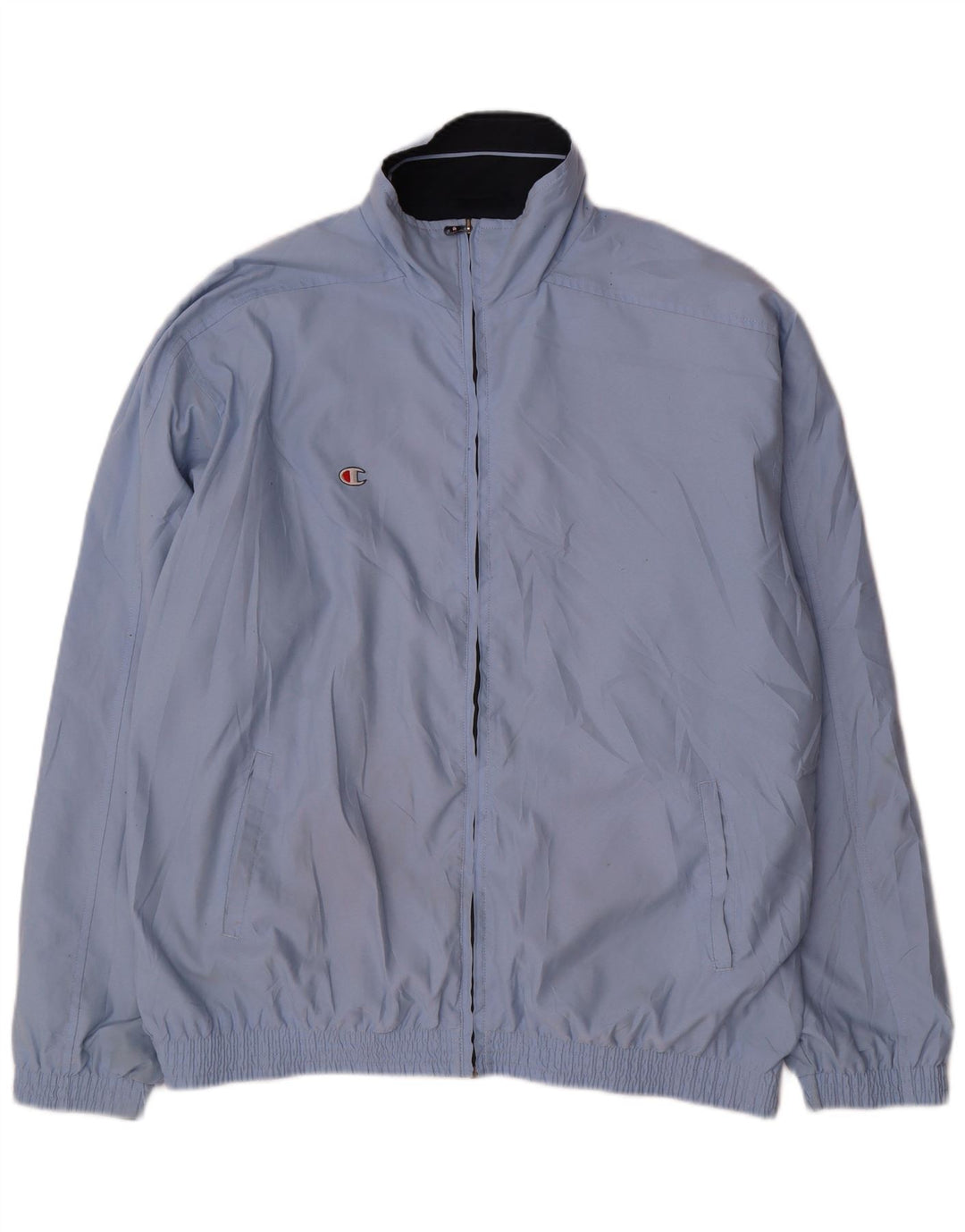 CHAMPION Herren-Trainingsanzug-Top-Jacke XL, blaues Polyester