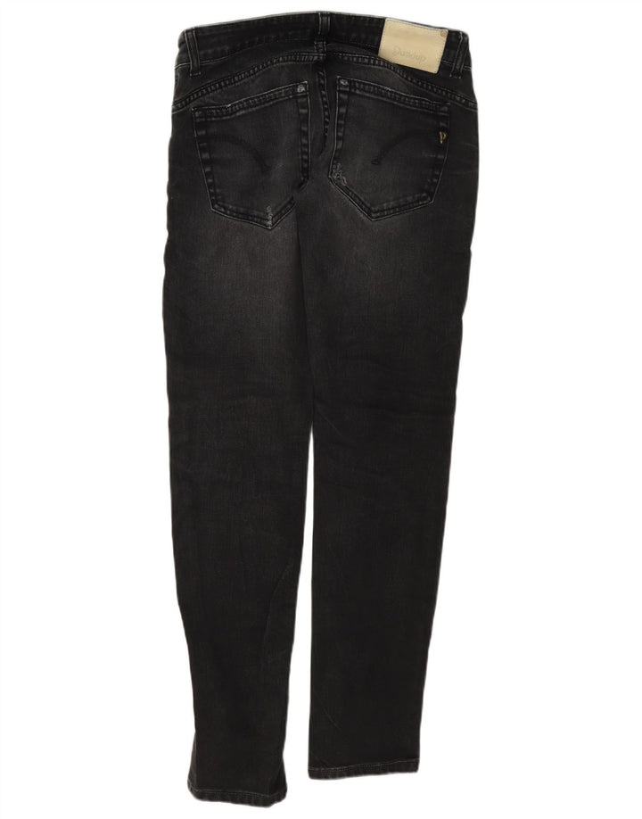 Dondup Womens Distressed Slim Fit Jeans W28 L31 Black Cotton