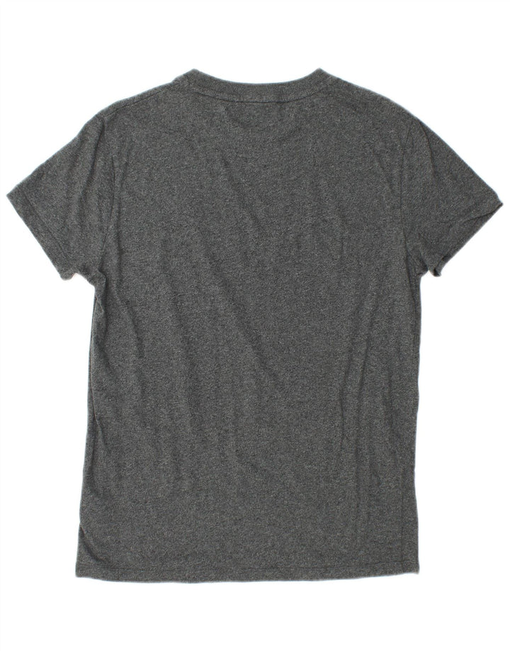 SUPERDRY Mens T-Shirt Top Medium Grey Flecked Cotton