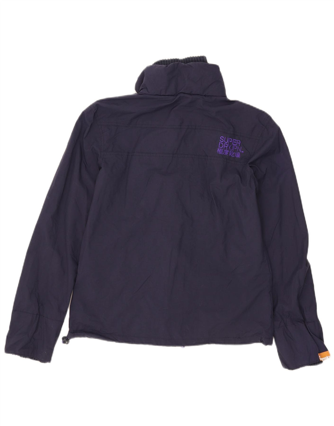Superdry Womens The Windcheater Windbreaker Jacket UK 10 Small Navy Blue