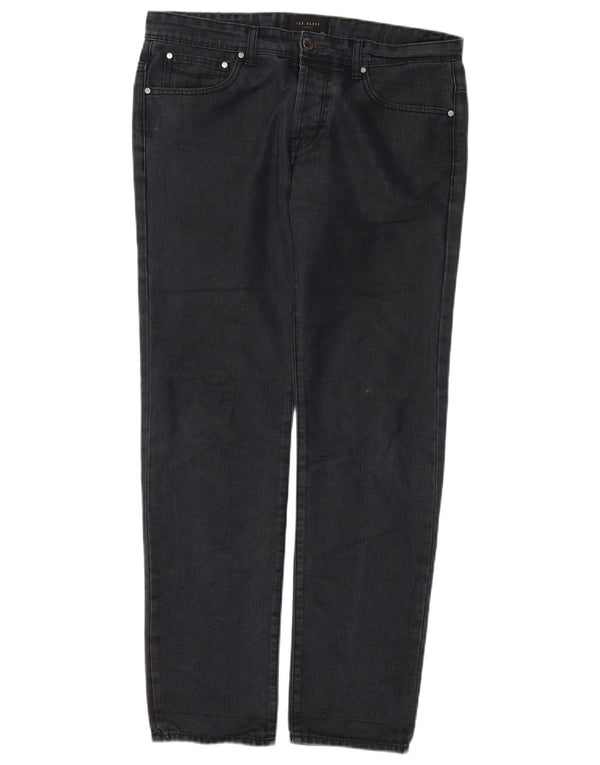 Ted Baker Straight Jeans til mænd W32 L30 Sort