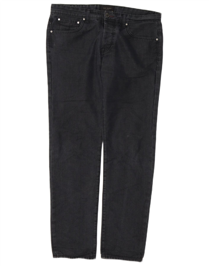 Ted Baker Mens Straight Jeans W32 L30 Black