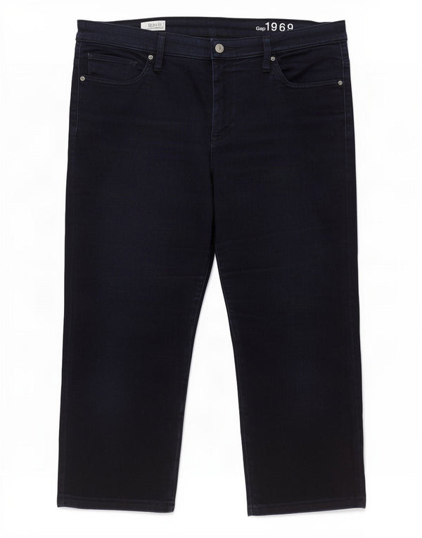 Gap Womens High Rise Straight Jeans W36 L26 Navy Blue Cotton