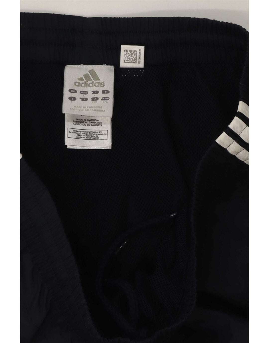 Adidas Herre Cargo Capri Træningsdragt Bukser Large Navy Blue Polyester