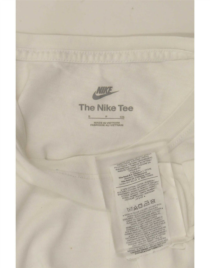 Nike Mens T-Shirt Top Small White Cotton