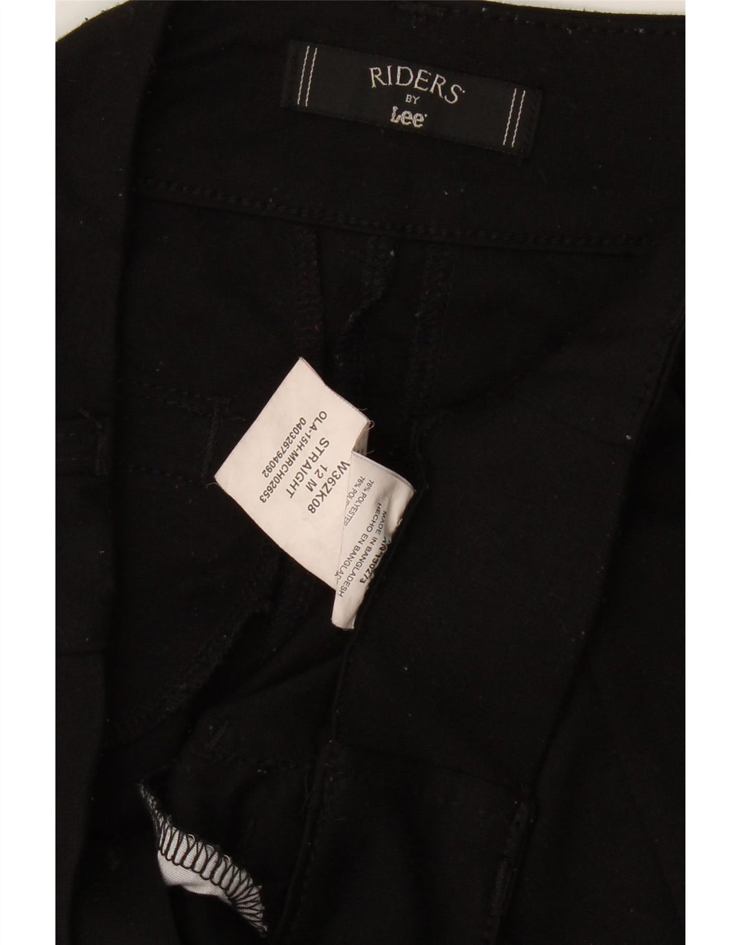 LEE Womens Bootcut Casual Trousers US 12 Large W32 L32 Black Polyester Vintage Lee and Second-Hand Lee from Messina Hembry 