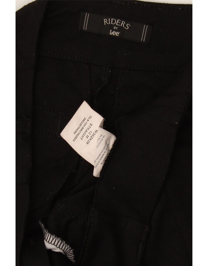 LEE Womens Bootcut Casual Trousers US 12 Large W32 L32 Black Polyester Vintage Lee and Second-Hand Lee from Messina Hembry 