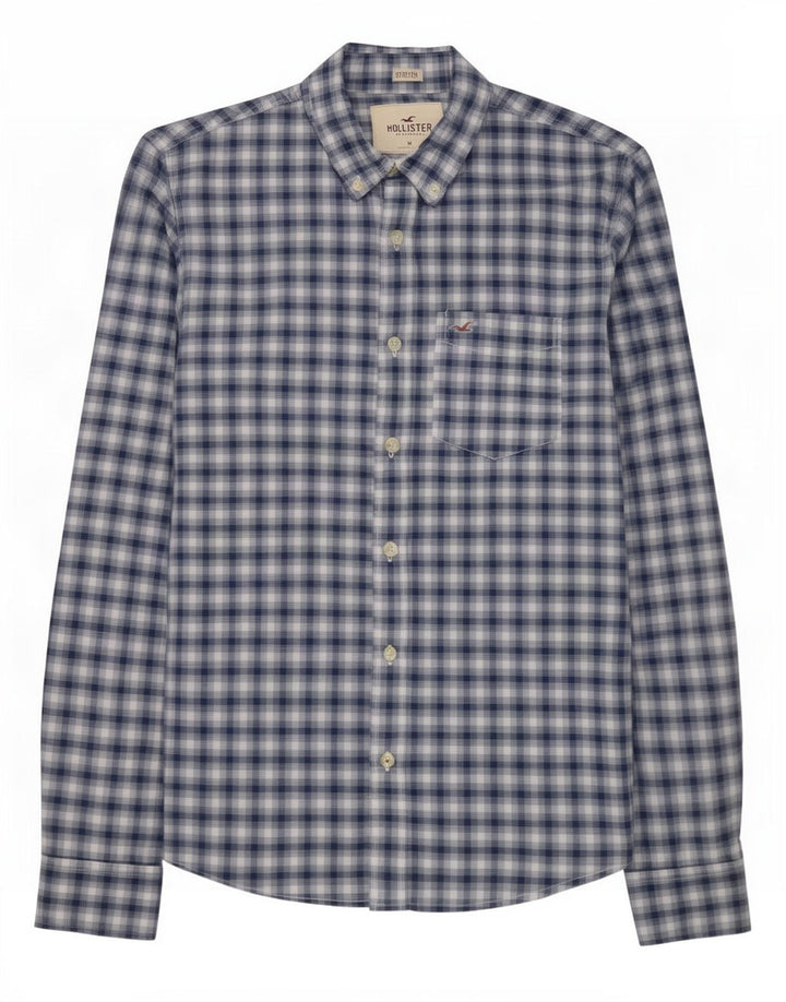 Hollister Mens Shirt Medium Blue Check