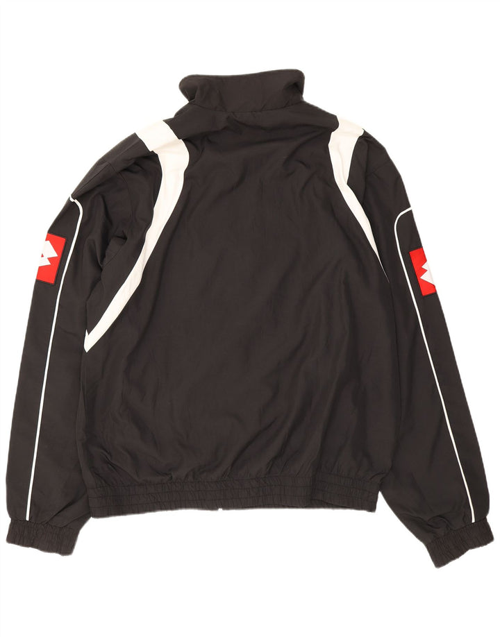 Giacca sportiva da uomo con grafica Lotto XL Poliestere color block nero