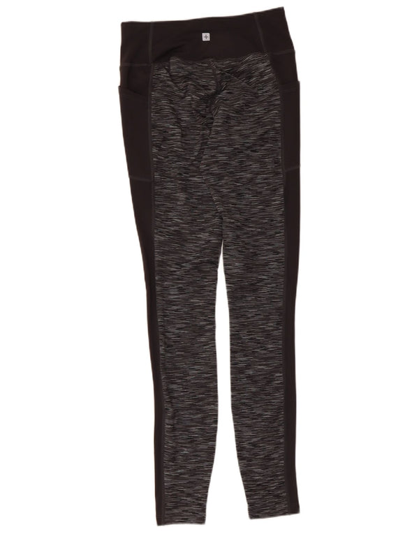 Mountain Warehouse Womens Leggings UK 8 Small Black Flecked Polyester