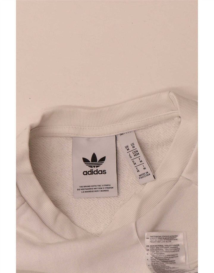 Bluza damska Adidas Jumper Średnia biała bawełna