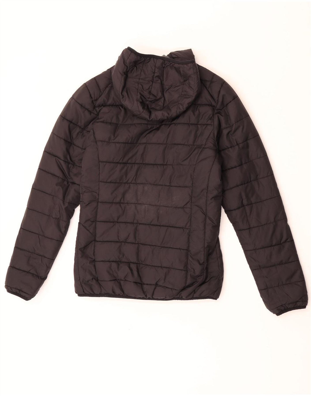 Giacca imbottita reversibile con cappuccio da donna Ellesse UK 10 piccola in nylon grigio