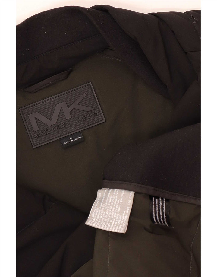 Męska ocieplana kurtka Michael Kors UK 42 XL, czarny poliester