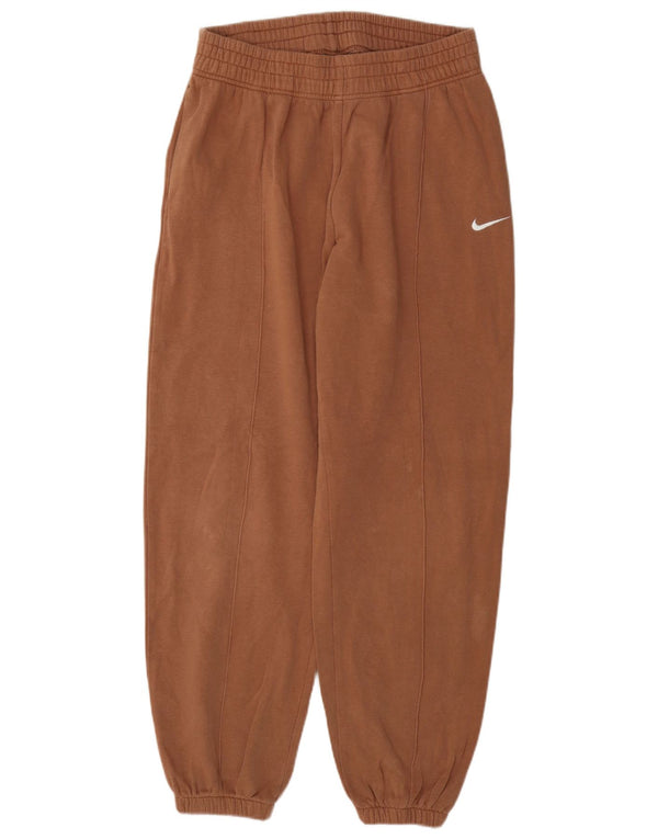 Damskie spodnie dresowe Nike o luźnym kroju Joggers UK 12 Średni brązowy bawełniany