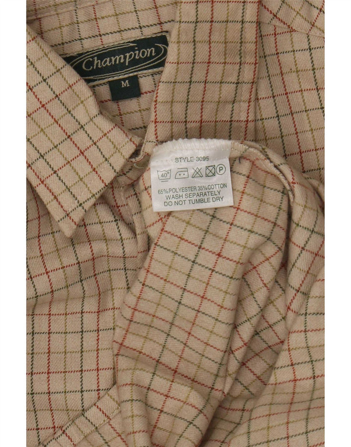 Champion herreskjorte medium beige ternet polyester