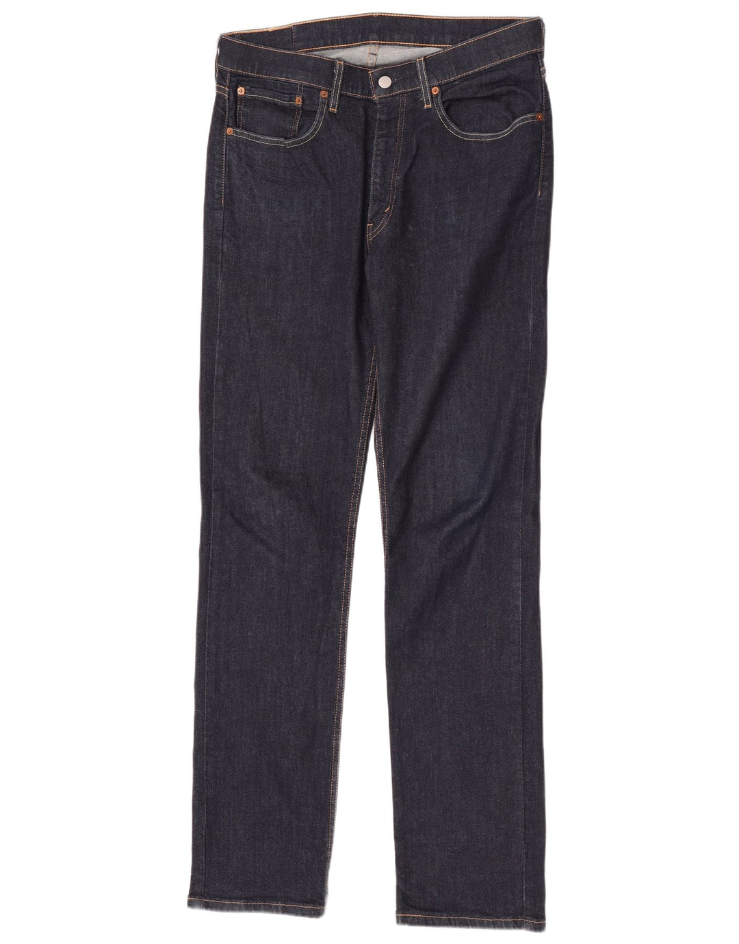 Levi's Mens 514 Straight Jeans W34 L34 Navy Blue Cotton