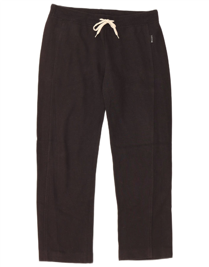 Champion Mens Tracksuit Trousers Large Black Cotton