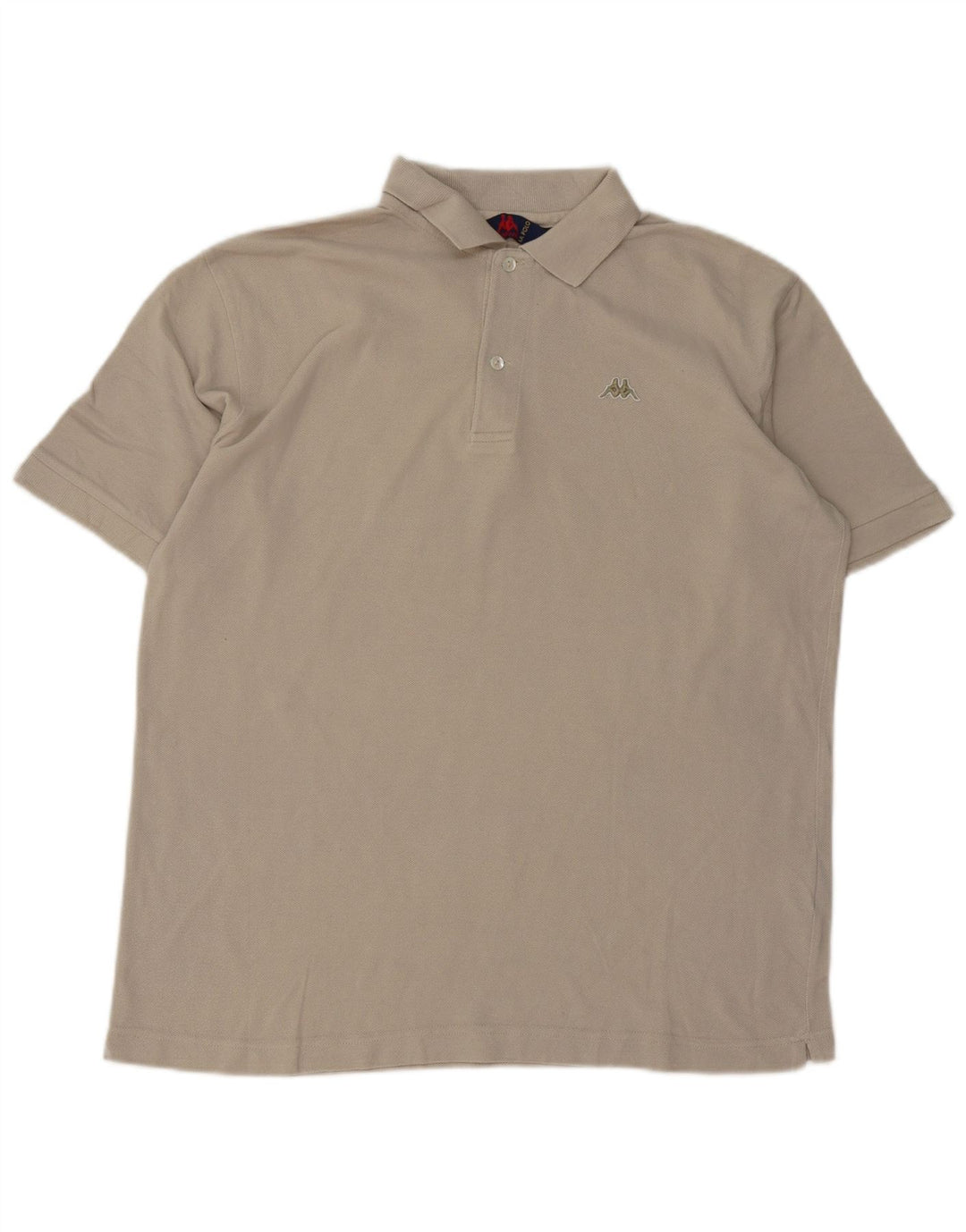 Kappa Mens Polo Shirt Medium Grey Cotton