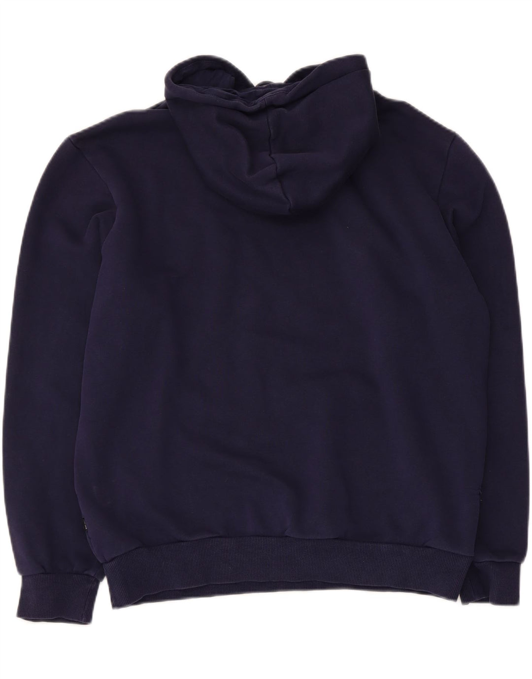 Puma Mens Graphic Hoodie Jumper Medium Navy Blue Cotton