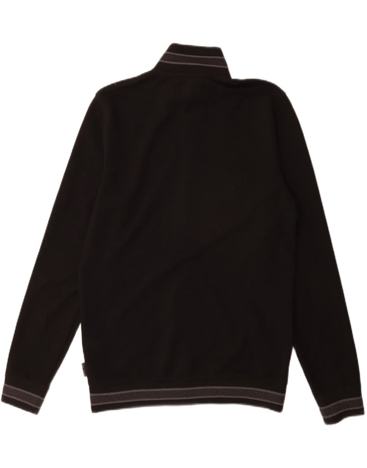 Ted Baker Mens Tracksuit Top Jacket Size 2 Small Black Polyester