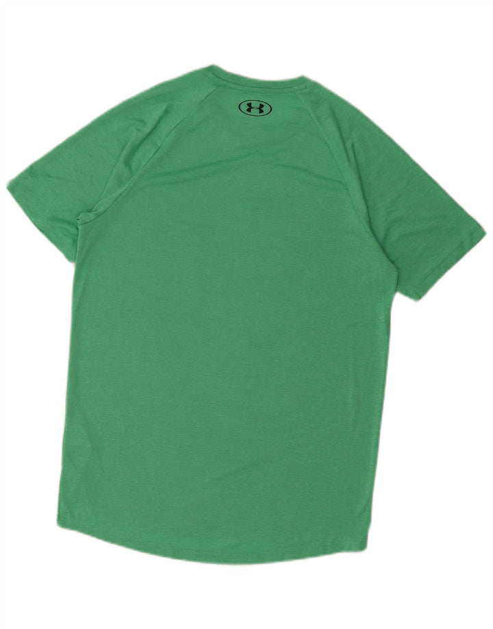 Under Armour Mens Loose Fit T-Shirt Top Small Green Polyester