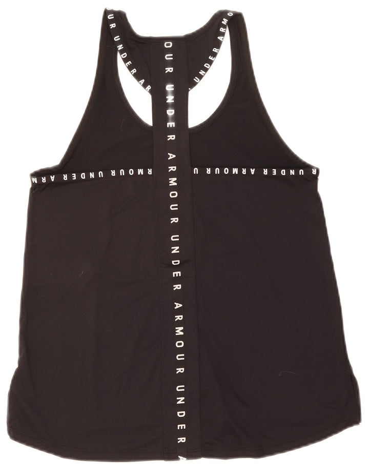 Under Armour Womens Graphic Vest Top UK 6 XS Black Polyester
