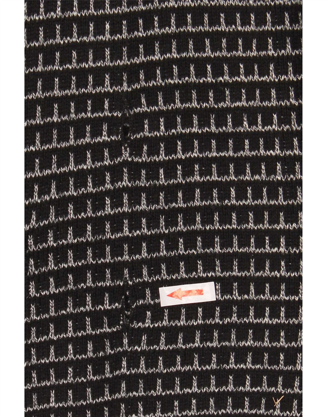 Maglione cardigan da uomo Settebello XL nero a quadri in acrilico